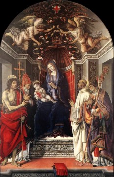 Signoria Retablo Pala degli Otto 1486 Christian Filippino Lippi Pinturas al óleo